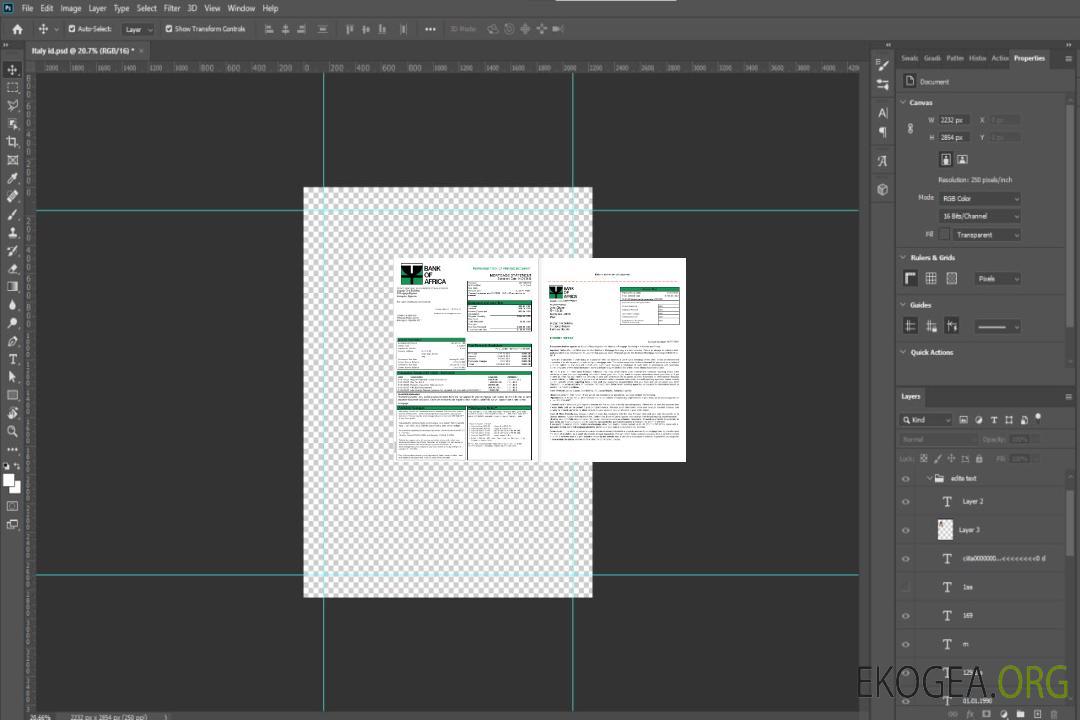 Relevé hypothécaire de l'Ouganda Bank of Africa aux formats Word et PDF, 3 pages 1 , 2 template
